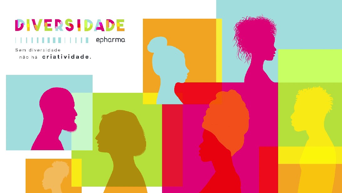 Banner colorido sobre diversidade da epharma