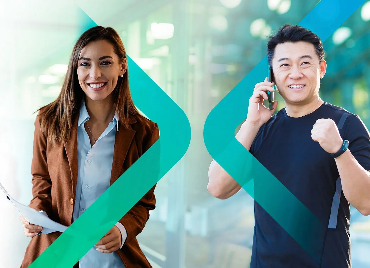 engagex mulher homem celular