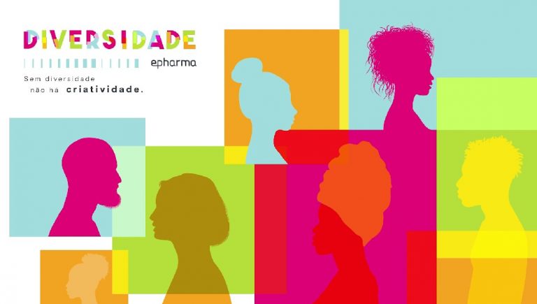 Banner colorido sobre diversidade da epharma